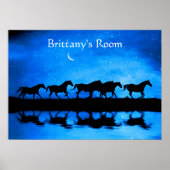Fantasy Horses met Aanpassing Poster (Voorkant)