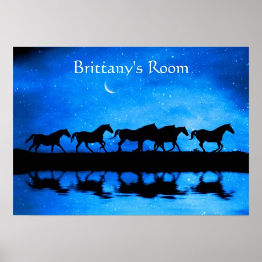 Fantasy Horses met Aanpassing Poster (Voorkant)