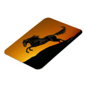 Fantasy Horses: Mountain Sunset Magneet (Linkerzijde)