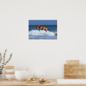 Fantasy Horses: Selle Francais en Zee Poster (Keuken)