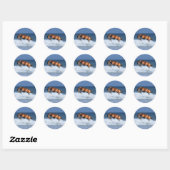 Fantasy Horses: Selle Francais en Zee Ronde Sticker (Vel)
