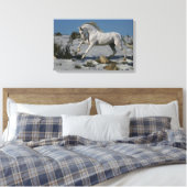 Fantasy Horses: sneeuwkoning Canvas Afdruk (Insitu (Slaapkamer))