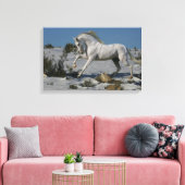 Fantasy Horses: sneeuwkoning Canvas Afdruk (Insitu (Woonkamer))