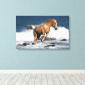 Fantasy Horses: Summer Splash Canvas Afdruk (Insitu (Houten vloer))