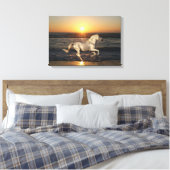 Fantasy Horses: Sunset Canvas Afdruk (Insitu (Slaapkamer))