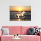 Fantasy Horses: Sunset Canvas Afdruk (Insitu (Woonkamer))
