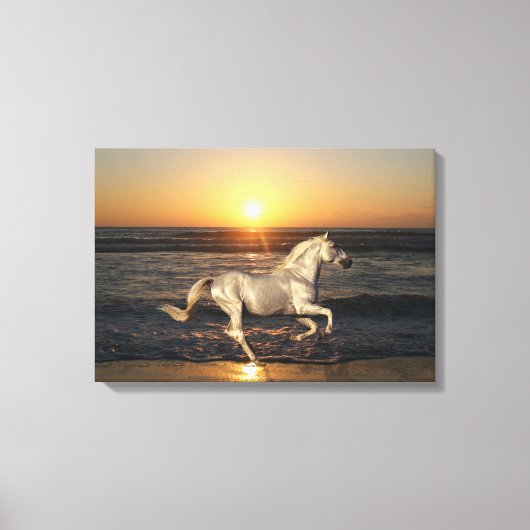 Fantasy Horses: Sunset Canvas Afdruk (Voorkant)
