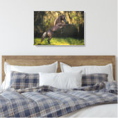 Fantasy Horses: Warrior Prince Canvas Afdruk (Insitu (Slaapkamer))