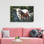 Fantasy Horses: Waterval Canvas Afdruk (Insitu (Woonkamer))