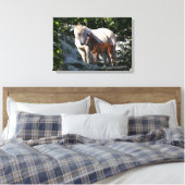 Fantasy Horses: Waterval Canvas Afdruk (Insitu (Slaapkamer))