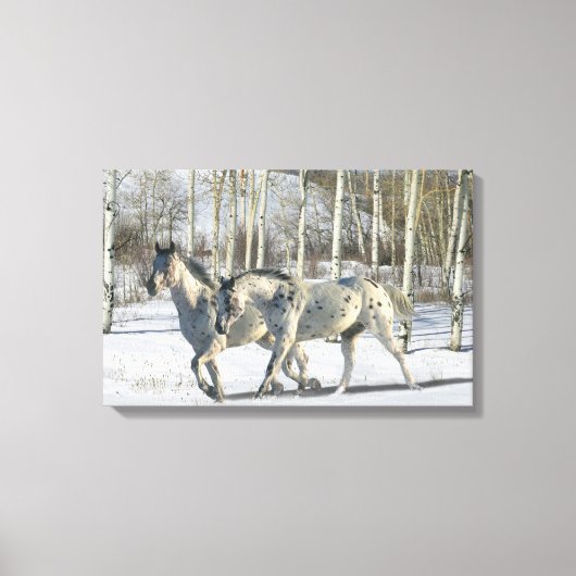 Fantasy Horses: Winter Wonderland Canvas Afdruk (Voorkant)