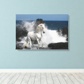 Fantasy Horses: Zuidelijke Zeeen Canvas Afdruk (Insitu (Houten vloer))