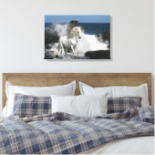 Fantasy Horses: Zuidelijke Zeeen Canvas Afdruk (Insitu (Slaapkamer))