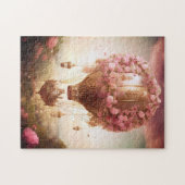 Fantasy Hot Air ballonroze Gold Legpuzzel (Horizontaal)
