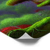 Fantasy House in een Greenery Scene, Fantasy Cotta Poster (Hoek)