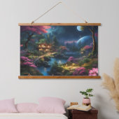 Fantasy Huis en Tuin Hangend Wandkleed (Slaapkamer)