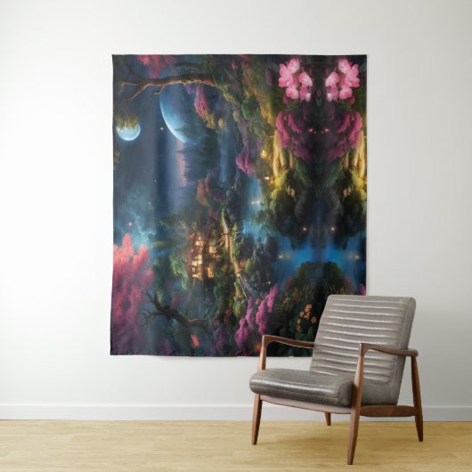 Fantasy Huis en Tuin Wandkleed (In situ)