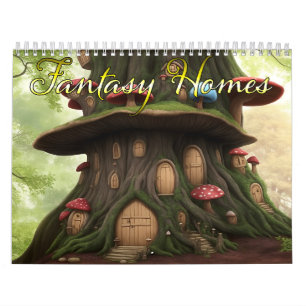 Fantasy huizen kalender