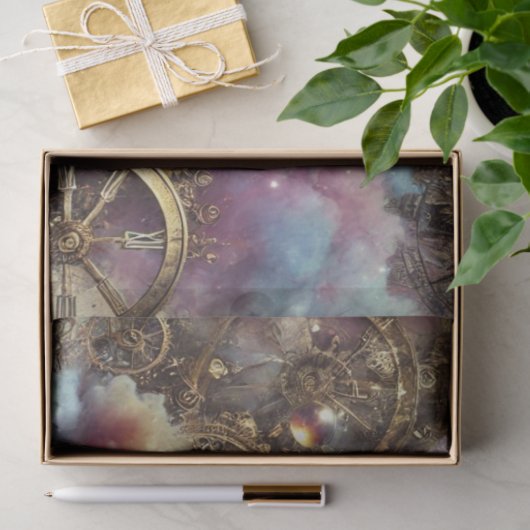 Fantasy Hummingbird Steampunk Landschap Decoupage Tissuepapier (Geschenk)