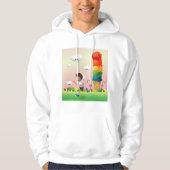 Fantasy Ice Cream Cone met Happy Running Boy Hoodie (Voorkant)