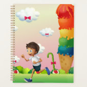 Fantasy Ice Cream Cone met Happy Running Boy Planner (Voorkant)