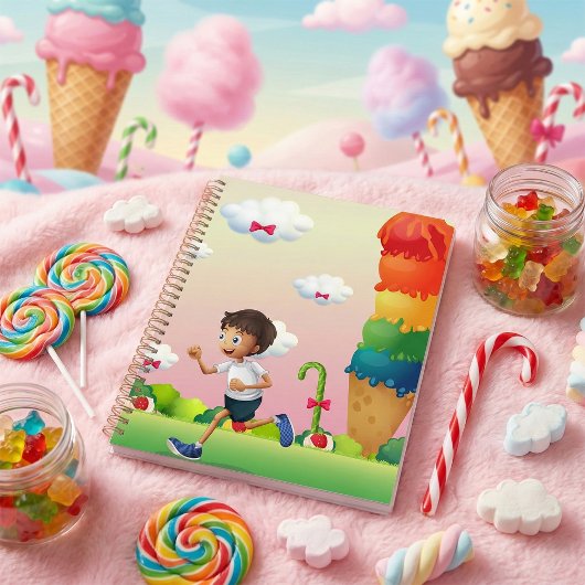 Fantasy Ice Cream Cone met Happy Running Boy Planner