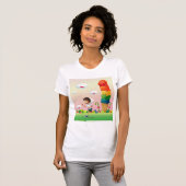 Fantasy Ice Cream Cone met Happy Running Boy T-shirt (Voorkant volledig)