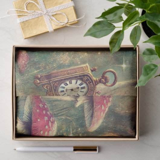 Fantasy Illustration  Alice Bunny Decoupage Tissuepapier (Geschenk)