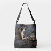 fantasy illustration crossbody tas (Achterkant)