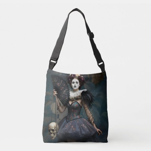 fantasy illustration crossbody tas (Voorkant)