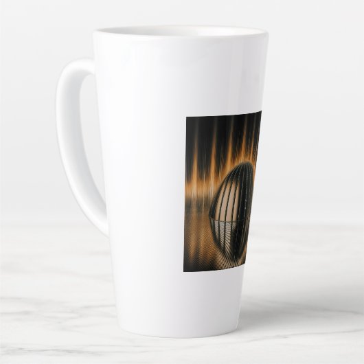 Fantasy Image Bronze Halfdome On Reflected Surface Latte Mok (Linkerhoek)