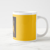 Fantasy Image Neon Yellow English Bulldog Grote Koffiekop (Rechts)