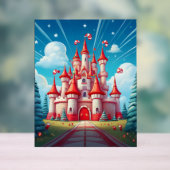 Fantasy Image Of A Candy Cane Castle Acryl Bord (Neutraal)
