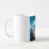 Fantasy Image Of A Candy Cane Castle Koffiemok (Links)