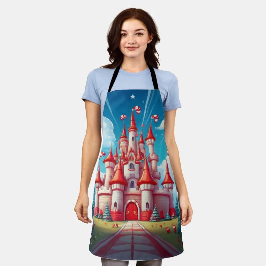 Fantasy Image Of A Candy Cane Castle Schort (Gedragen)