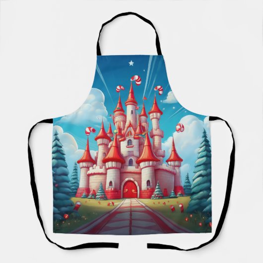 Fantasy Image Of A Candy Cane Castle Schort (Voorkant)
