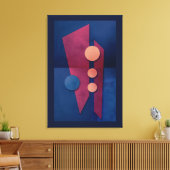 "Fantasy in G Major" Abstracte kunst Canvas Afdruk (Insitu (Woonkamer))