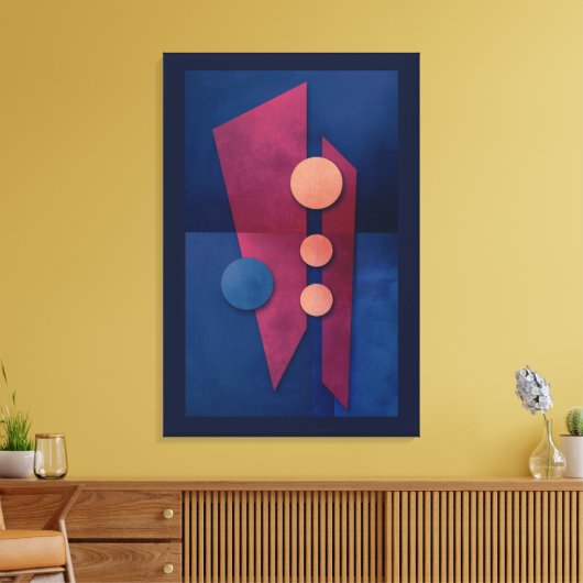 "Fantasy in G Major" Abstracte kunst Canvas Afdruk (Insitu (Woonkamer))