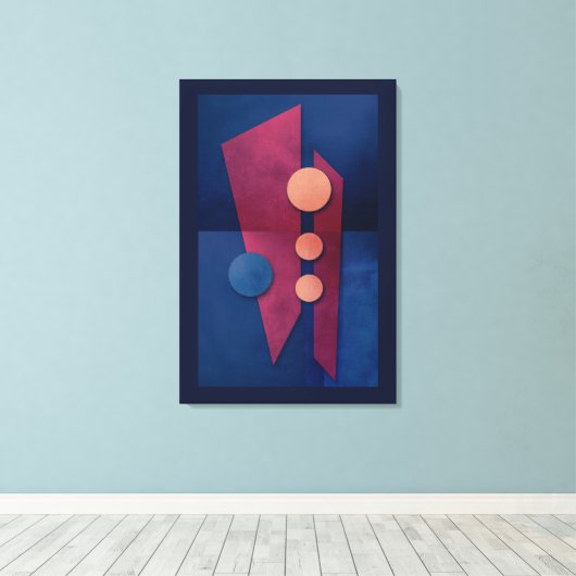 "Fantasy in G Major" Abstracte kunst Canvas Afdruk (Insitu (Houten vloer))