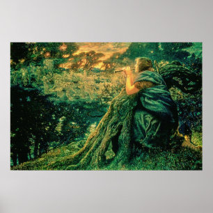 Fantasy in Twilight beroemd gemaakt door Edward Ro Poster