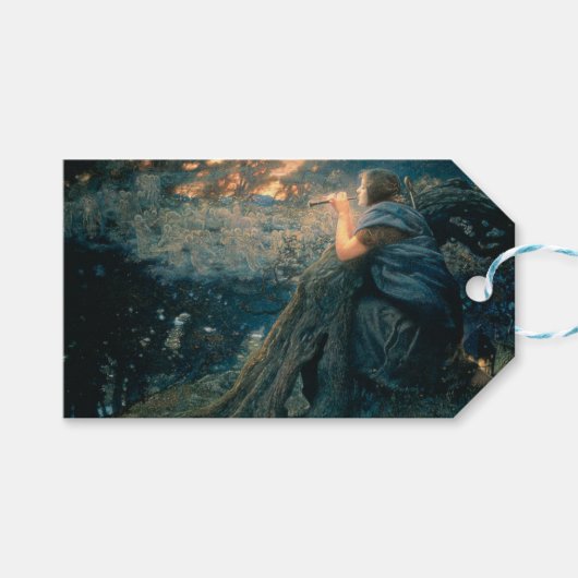 Fantasy in Twilight (door Edward Robert Hughes) Cadeaulabel (Voorkant (Horizontaal))