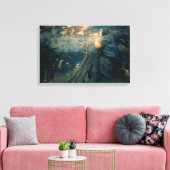 Fantasy in Twilight (door Edward Robert Hughes) Canvas Afdruk (Insitu (Woonkamer))