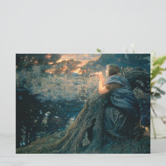 Fantasy in Twilight (door Edward Robert Hughes) Kaart (Staand voorkant)