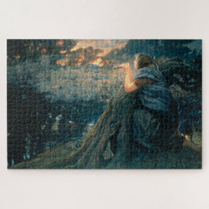 Fantasy in Twilight (door Edward Robert Hughes) Legpuzzel