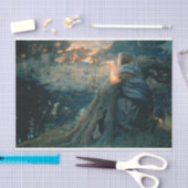 Fantasy in Twilight (door Edward Robert Hughes) Tissuepapier (Craft)