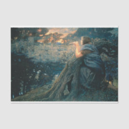 Fantasy in Twilight (door Edward Robert Hughes) Tissuepapier