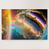 Fantasy Indigo Adembenemende Regenboog Retraite Legpuzzel (Horizontaal)