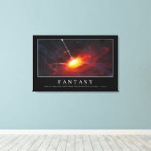 Fantasy: Inspirerend prijsopgave Canvas Afdruk (Insitu (Houten vloer))