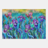 Fantasy Irises Inpakpapier Vel (Voorkant)