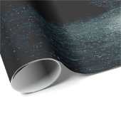 Fantasy Island Lighthouse Misty Foggy Dark Night Cadeaupapier (Rol Hoek)